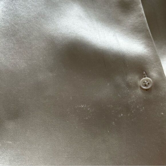 RAEY Cream Satin Button-Up Shirt - Picture 12 of 16